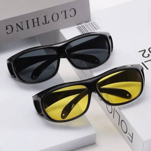 Anti-Glare Motorcycle Glasses Night Driving Lens Glasses-Sun