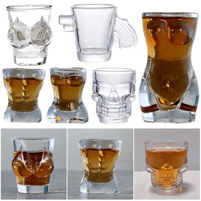 New Funny Transparent Crystal Whiskey Glass with Sexy Design