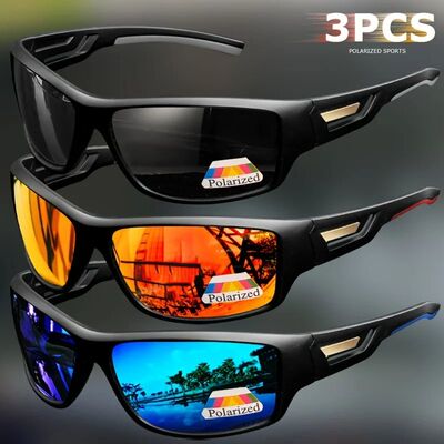 1/3 Sports Polarized Sunglasses Camouflage Wraparound Frame