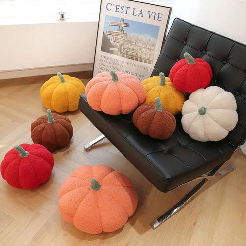 1Pc Pumpkin Throw Pillow Plush Soft Cushiontoy Halloween Par