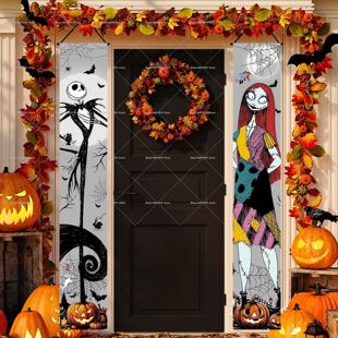 Porch Bef 1Pc Halloween The Nightmare Hanging Welcome Banner