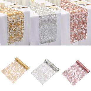 Foil Roll 28x275cm Metallic Table Runners Mesh Glitter Thin