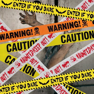 9M Halloween Warning Tapes Decoration Danger Caution Warning