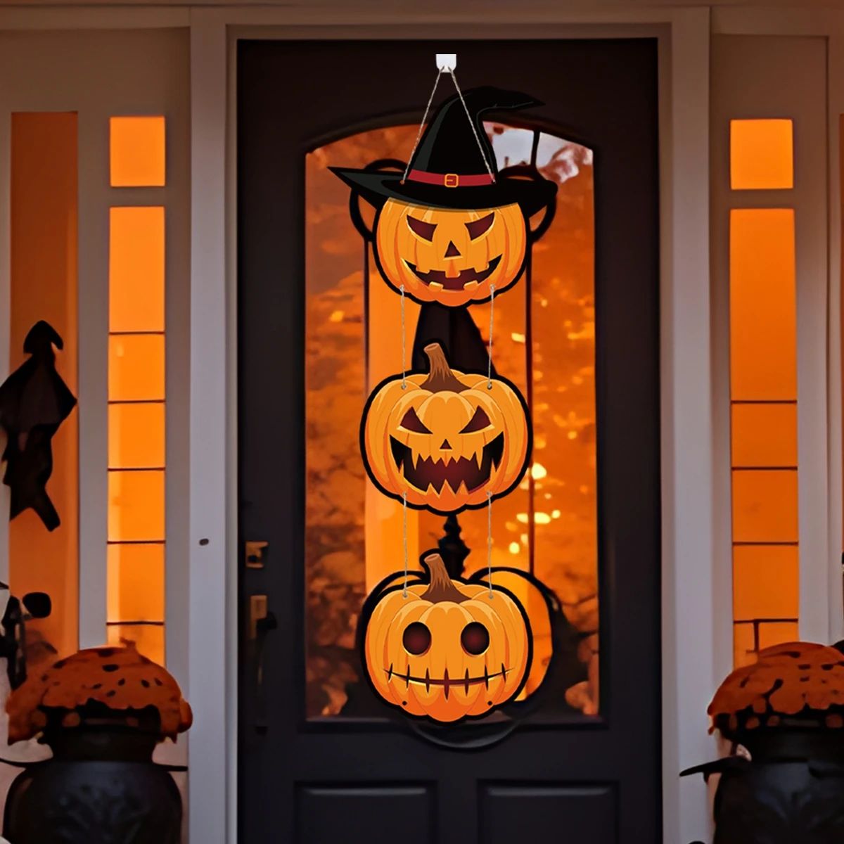 Halloween Door Hanging Pendents Party Decors Pumpkin Ghost B