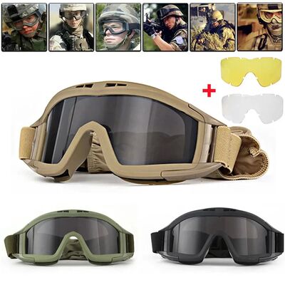 Tactical Goggles Mountaineering Shooting Sunglasses Windproo