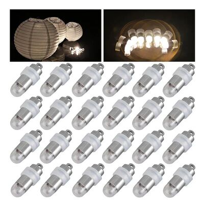 10-50pcs Non-blinking Mini LED Lights with Batteries for Bal