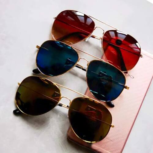 New Toad Mirror Men's Metal Frame Sunglasses Retro Anti-glar