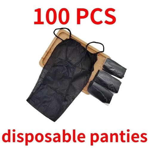 Black Travel Sweat Steam Sauna Breathable Disposable G-strin