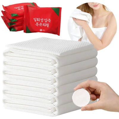 Large Disposable Compressed Bath Towels Travel Hotel Quick-D