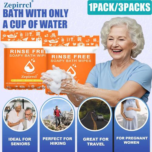 1Pack/3Packs Disposable Foam Bath Towel Portable Soap Towel