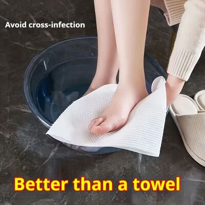 50pcs Disposable Foot Towels Soft Non-Woven Foot Towels Abso