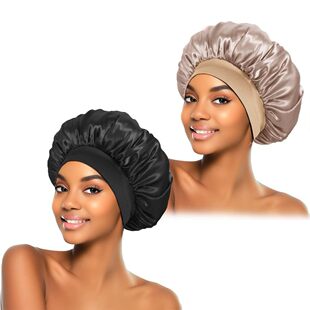 Women's Silk-like Nightcap Confinement Shower Cap Beauty Sal