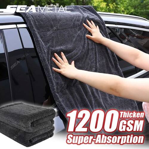 Heavy-Duty Car Towel 1200GSM Super-Absorption Microfiber Dry
