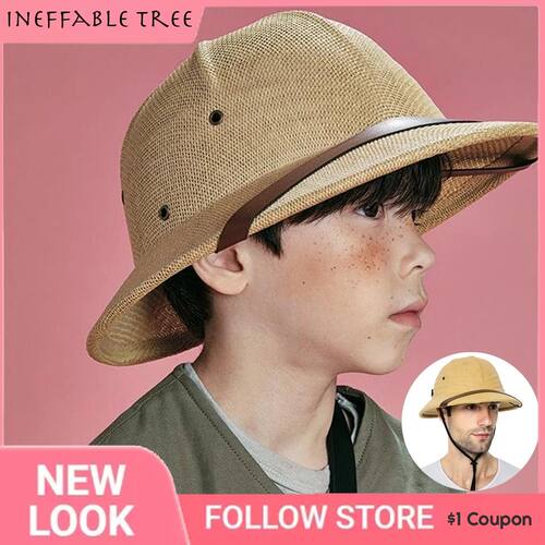 Novelty Toquilla Straw Sun Hats for Men Vietnam War Army Hat