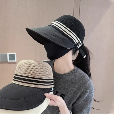 Hat Women's Summer Sunscreen Big Eaves Beach Face-covering F