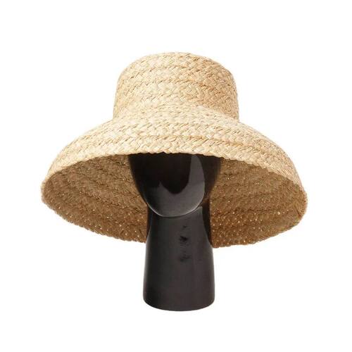 Summer Sun Hat Hand-knitted Raffia Retro Travel Sunscreen Be