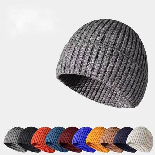 Winter Yarn Knitted Fabric Keep Warm Think Hat For Adult Uni