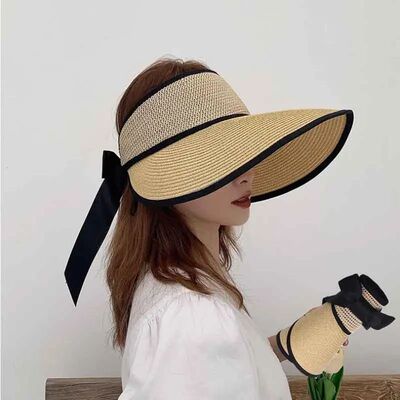 New Summer Straw Hats For Women Beach Hat Empty Top Female S