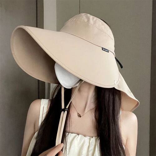 Women Summer Sun Hat Empty Top Neck Protection Shawl Hats La