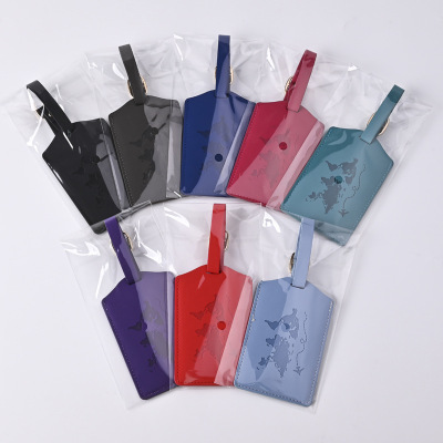 PU Leather Luggage Tag Suitcase Luggage Label Baggage Boardi