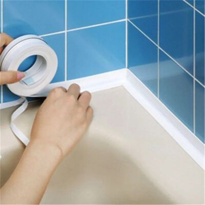 1pc Bathroom Waterproof Wall Stickers Sealing Tapes PVC Adhe