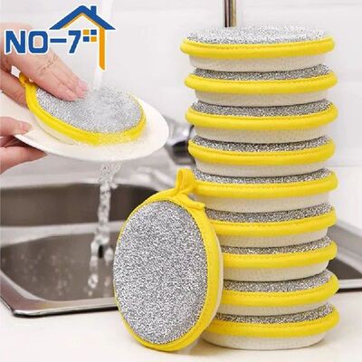 Dishwashing Sponge Reusable Washable Sponges Double Side Mag