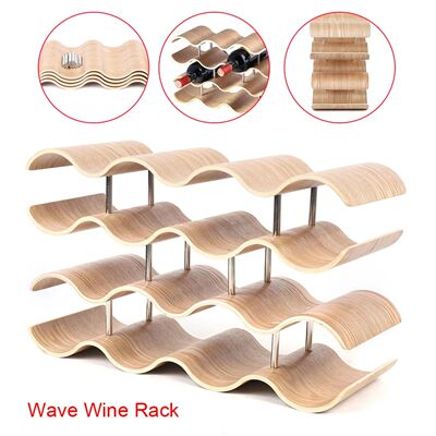 4 Layers Wine Bottle Holder Kitchen Wine Cellar Storage Rack