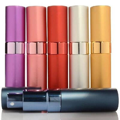 1pc 15ml Refillable Glass Perfume Bottle Metal Atomizer Spra