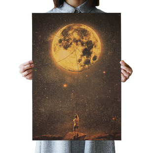 Vintage Art Poster Grab Dream Art Decor Retro Kraft Paper