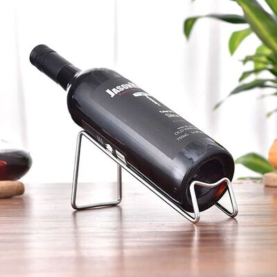 Simple Electroplating Craft Wine Rack Stainless Steel Red Wi