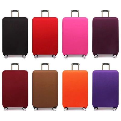 Thick Elastic Solid Luggage Protective Cover Zipper Suit For