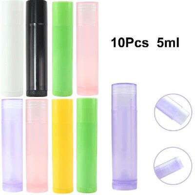 10Pcs/Pack 5g Lipstick Tube Lip Balm Containers Empty Cosmet