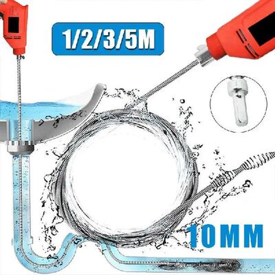 1/2/3/5M Toilet Pipe Dredging Spring Sinks Basin Sewer Pipel