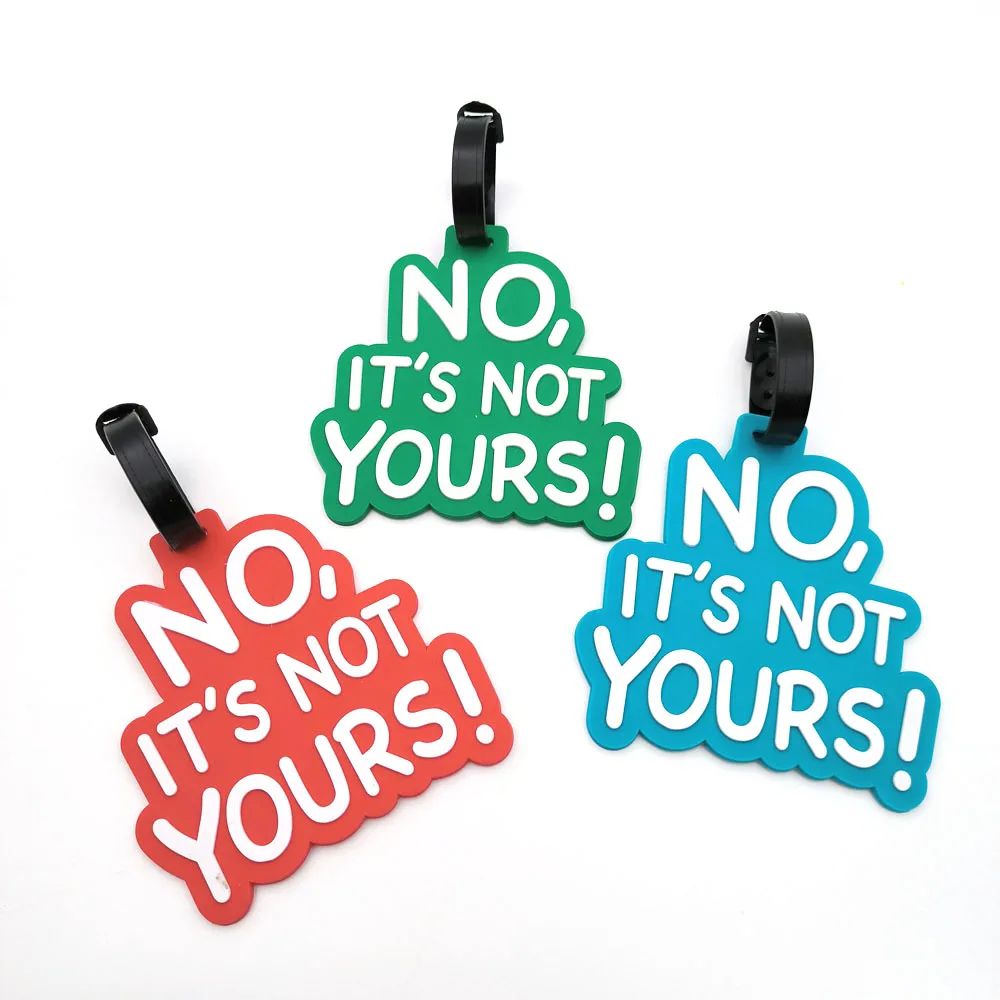 1PCS PVC Luggage Tags Travel Accessories Silicone Suitcase T