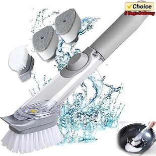 New Dishwand Set No-Scratch Soap Dishwashing Brush Scrubber