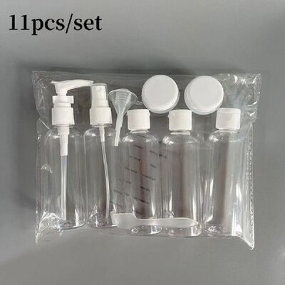 11pcs/set Refillable Bottles Transparent Perfume Atomizer 10