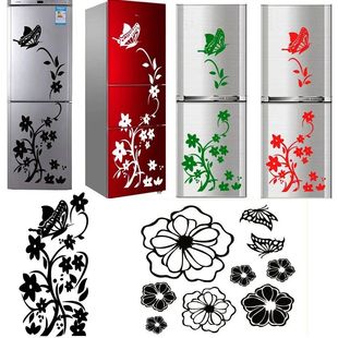 Creative Wall/Door/Refrigerator Black Sticker Butterfly Patt