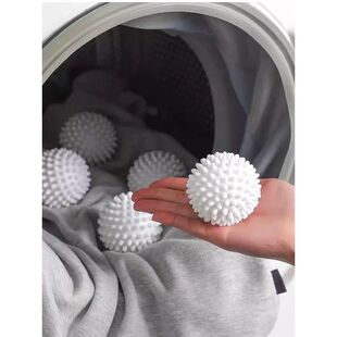 White Anti Ball Round Laundry 6pcs Winding Magic Pure
