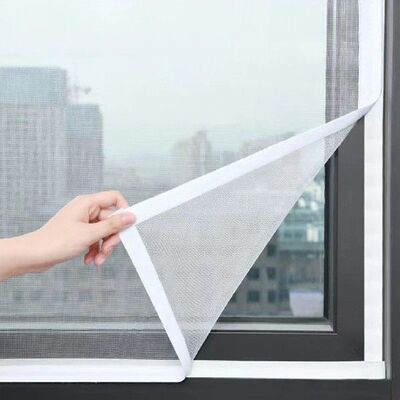 Customizable size anti-mosquito window screen self adhesive