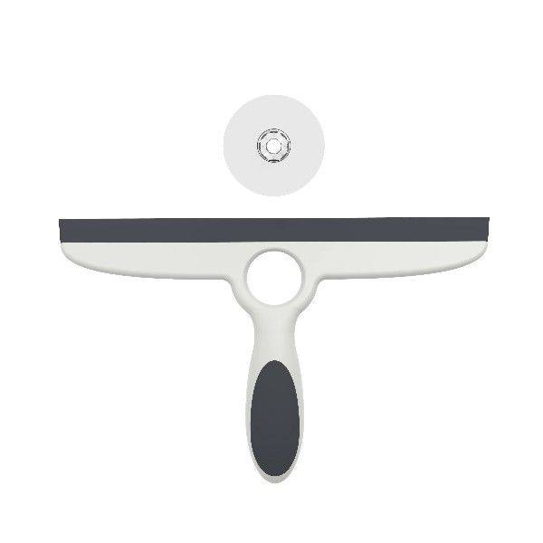 Glass Squeegee Window Wiper Mirror Cleaner with Stick Hook B