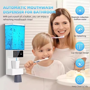 Wall Touchless 550mL Mounted Mouthwash Automatic Dispenser