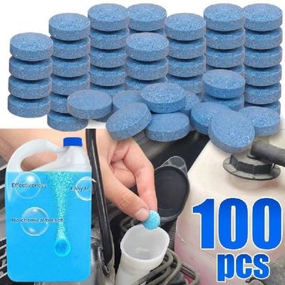 50/100PCs Solid Car Windshield Cleaners Effervescent Tablets