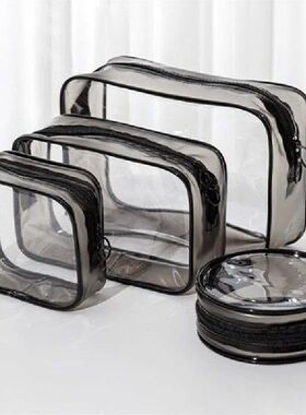Transparent Cosmetic Bag PVC Women Zipper Clear Makeup Bags