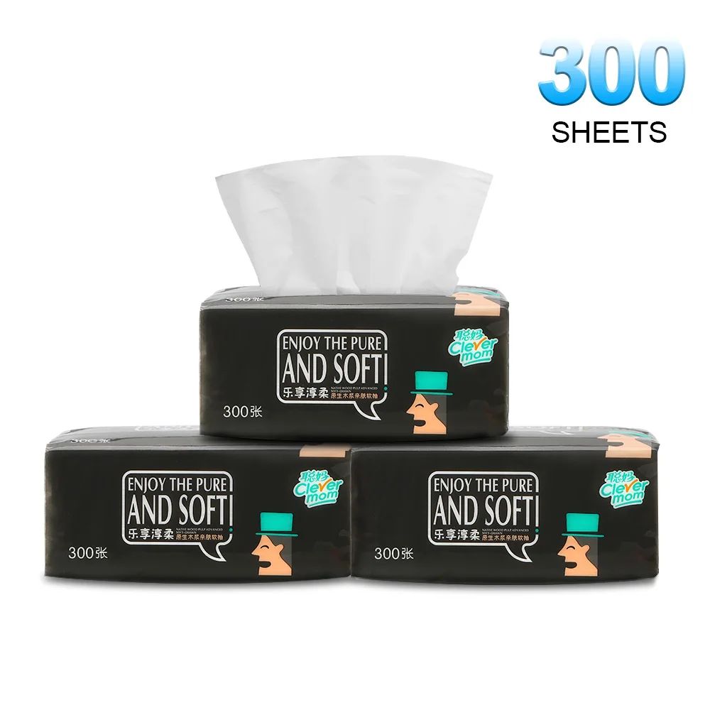 Dinner Table Napkins 4 Layers 300 Sheets Toilet Paper Tissue