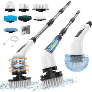 Electric Spin Scrubber Cordless Cleaning Brush 7 Replaceable
