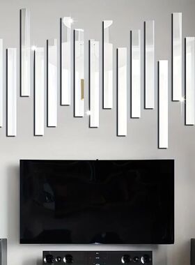 10pcs TV Background Frame Decorative Lines Wall Stickers Lon