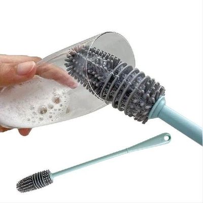 Silicone Milk Bottle Brush Cup Scrubber Glass Cleaner Kitche
