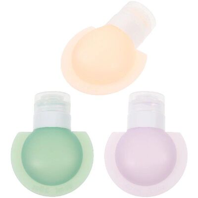 3Pcs Silicone Travel Bottles Toiletries Travel Size Containe