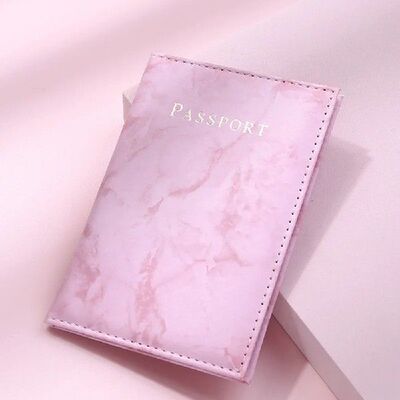 Marble Passport Cover PU Leather Travel Passport Holder Prot