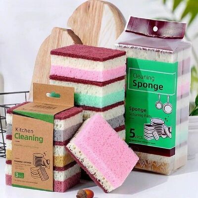 High density sponge cleaning cloth dishwashing cloth non gre